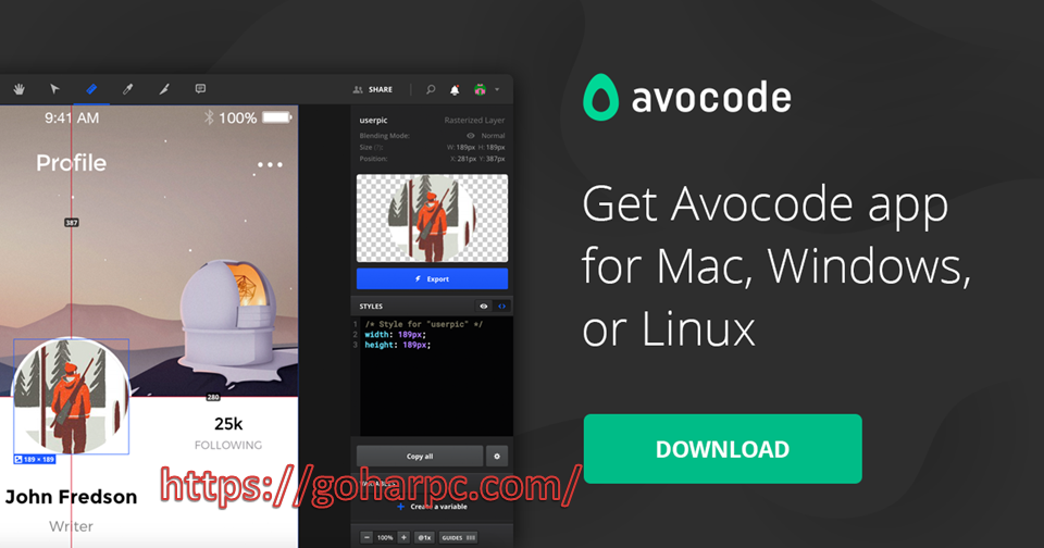 Avocode 4.9.1 Crack + Keygen Free Download Win/Mac [Latest]2021
