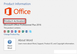Activate Microsoft Office 2016 Without Product Key