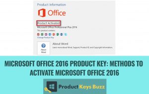 Office 2016 Activation Key