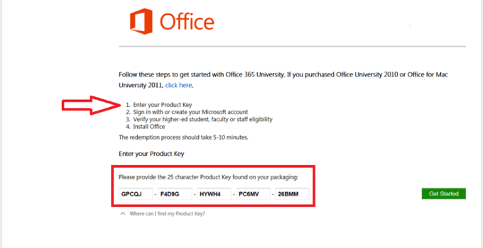 Microsoft Office 365 Product Key Finder